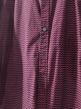 London Fog Men's Burgundy Patterned Button-Down Shirt